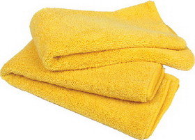 Buffalo Industries 65013 Buffalo Microfiber Detail Towels 20" x 20"&#44; Yellow&#44; 15/pk