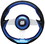 Uflex GRIMANI BL/S GRIMANIBLS Grimani Steering Wheel&#44; Blue w/Silver Spokes, Price/EA