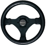 Uflex V45 Soft Touch Steering Wheel, Black