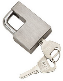Bulldog 580408 Stainless Steel Coupler Lock - Includes 2 Keys