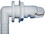T-H Marine AHV92DP Aerator Spray Head 90&deg; Fixed Flange w/Shut Off&#44; 3/4"&#44; White, Price/EA