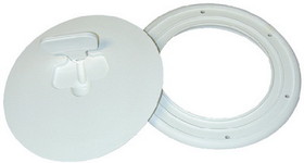 T-H Marine Quick Release Deck Plate Diameter&#44; Polar White