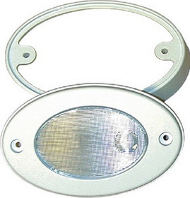 T-H Marine LED-OCL-2K-DP T-H LED Oval Light With Mounting Ring&#44; White