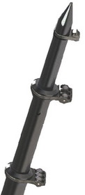 Taco OT0318HDBKA Deluxe Aluminum Tele-Outrigger Pole, 18', Black, 1 pr.