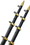 Taco Metals OT-0441BKA15 15' Black/Gold Telescoping Outrigger, Price/BX
