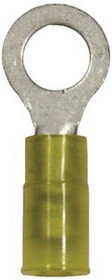 Wirthco 80865 Battery Doctor Yellow Nylon Insulated Ring Terminal&#44; 12-10 AWG&#44; 5/Pk.
