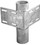 Tiedown Engineering 26404 Tie Down Engineering Dock Hardware - Inside Corner Pipe Holder&#44; Commercial Grade, Price/EA