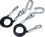 Tiedown Engineering 59537 36" Black Vinyl Jacketed Hitch Cables With "S" Hooks - Sold as Pair, Price/PK