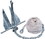 Tiedown Engineering 95090 Tie Down Engineering Quik-Set Hooker Anchor Kit Includes Anchor&#44; Anchor Line&#44; Chain and (2) Shackles, Price/EA