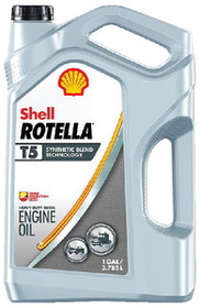 Shell 550045130 Rotella T5 Synthetic Blend Diesel Engine Oil