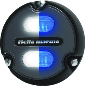 Hella 016145001 Apelo A1 Underwater Light, Charcoal Lens, White/Blue LEDs