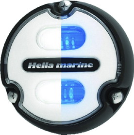 Hella 016145011 Apelo A1 Underwater Light, White Lens, White/Blue LEDs