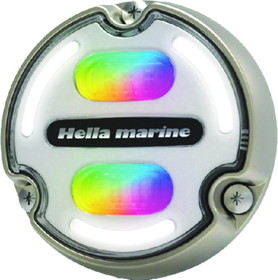 Hella 016148101 Apelo A2 Underwater Light, Bronze Housing, White Lens, RGB LEDs