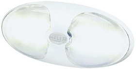 Hella 980704001 DuraLED 12/24V DC White Light 12 LED Lamps With Switch&#44; White Shroud