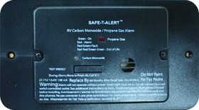 Safe-T-Alert 25742BLTR 25 Series - Dual Propane/LP And Carbon Monoxide Alarm w/Trim Ring, Black