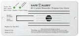 MTI Industries 12V 35 Series Safe-T-Alert Flush Mount RV Dual Carbon Monoxide/Propane Alarm&#44; White, 35-742-WT