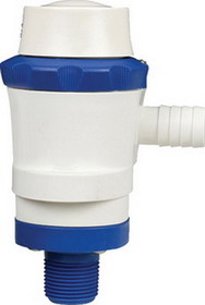 SHURflo 35710610 Shurflo 357-106-10 Anti-Airlock 12V 1100 GPH White & Blue Piranha Ballast Pump