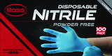 Westchester B21041L Disposable Nitrile Gloves, Large, Blue, 100/pk