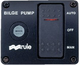 Rule 43 3-Way Bilge Panel Lighted Rocker Switch Panel 12V