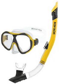 Body Glove 16029CMBYELBLK Enlighten II Mask/Snorkel&#44; Yellow/Black
