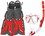 Body Glove 17037SETREDWHTLX Passage Aquatics Set&#44; Red/White&#44; Lg/XL, Price/EA