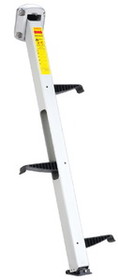 Garelick 3 Step Compact EEz-In II Transom Ladder Anodized Aluminum, 19700