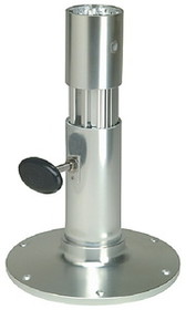 Garelick EEz-in Adjustable Height Standard Friction Lock 2.875" Seat Base, Smooth Stanchion, Satin Anodized Finish