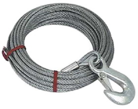 Powerwinch P7185400AJ Cable With Hook, 7/32" x 50'