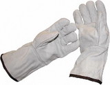 SHRINKWRAP DS009 Long Cuff Leather Safety Gloves