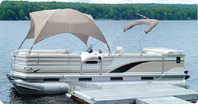 Taylor Hot Shot Polyester Fabric Pontoon Gazebo 8&#39; L x 102" W and Approx. 50" H For 96" and 102" Beams