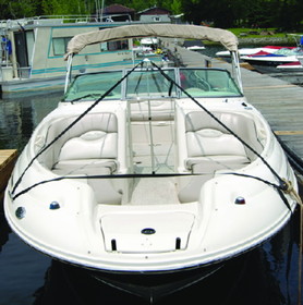 Taylor Boat Cover Support System Includes 50' Webbing&#44; Quick Release Buckles and a Boat Cover Support Pole, 55741