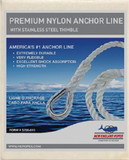 New England Ropes White Anchorline, Nylon