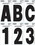 Hardline Products 3SCWPB 3" Dyer Font Letter-White "B"&#44; 10 Pack, Price/PK