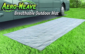 Prest-O-Fit 23003 Aero-Weave Breathable Outdoor Mat, 6&#39; x 15&#39;, Gunmetal Gray