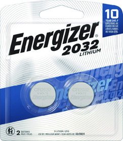 Energizer 2032BP2 2032 Lithium Coin 3V Batteries, 2/pk