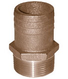 Groco FF Bronze Full Flow Pipe-To Hose Adapter With NPT Thread