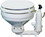 Groco HF-B HF Hand Operated Toilet With Bronze Base - White, Price/EA