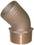 Groco PTHD-750 PTHD Bronze Standard Flow&#44; 45 Degree&#44; Pipe-To-Hose Adapter With NPT Thread, Price/EA