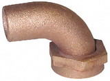 Groco Bronze Tail Piece 90°, NPS Thread
