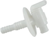 JR Products 03182 Dual Barbed Drain Cock, White