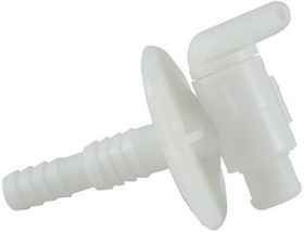 JR Products 03182 Dual Barbed Drain Cock&#44; White
