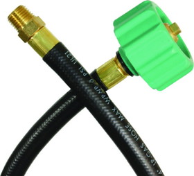 JR Products 0731545 RV Thermoplastic Pigtail Hose with 1/4" Male Pipe Thread End