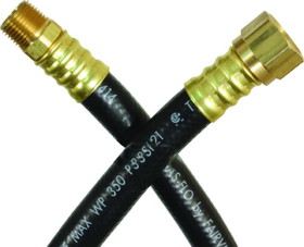 JR Products RV Thermoplastic LP Supply Hose with 1/2" Female SAE & 3/8" Male Pipe Ends