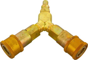JR Products 0731705 1/4" Gas Interchange Y-Splitter