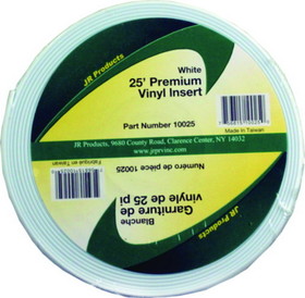 JR Products Vinyl Insert - Premium, 25&#39; White