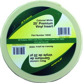 JR Products Vinyl Insert - Premium, 25&#39; Colonial White