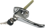 JR Products 10895 Chrome Locking L-Handle for Truck Caps, Bed Covers & Tool Boxes