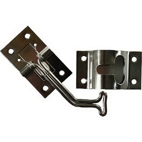 JR Products 45&#176; T-Style Door Holder, Stainless Steel