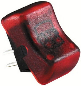 JR Products 12045 Red Illuminated RV On/Off Switch
