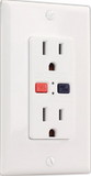 JR Products 15005 GFCI Electrical Outlet, White